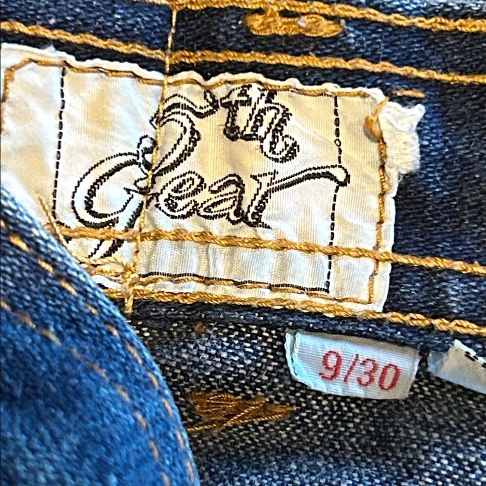 Porsche 5th Gear Wide Leg Raw Hem Jeans - Picture 4 of 8